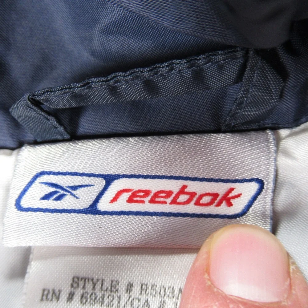 Vintage Tennessee Titans Jacket Mens XXL Reebok Blue Full Zip Wind Rain READ